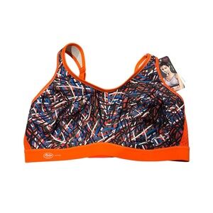 Anita Active Performance Sports Bra 42C Orange Dance Wireless Extreme Control